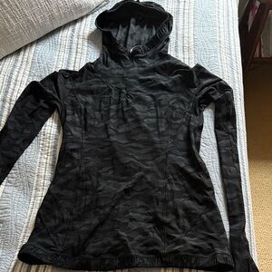 Lululemon Athletica Black Camo tech Hoodie